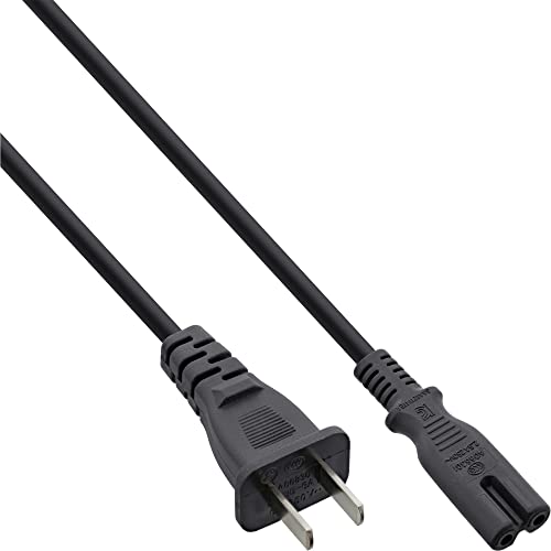InLine 16654T Netzkabel, Netzstecker China auf Euro 8 C7 Stecker, schwarz, 1,8m InLine 16654T Netzkabel, Netzstecker China auf Euro 8 C7 Stecker, schwarz, 1,8m von InLine