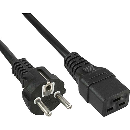 InLine 16658H Netzkabel 16A, Schutzkontakt gerade auf Kaltgerätestecker IEC320/C19, 0,5m InLine 16658H Netzkabel 16A, Schutzkontakt gerade auf Kaltgerätestecker IEC320/C19, 0,5m von InLine