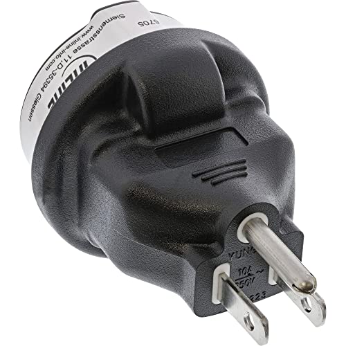 InLine 16705 Reiseadapter, USA Stecker auf Schutzkontakt Buchse von InLine