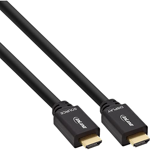 InLine 17040P HDMI Kabel, HDMI-High Speed mit Ethernet, Stecker / Stecker, aktiv, schwarz / gold, 40m von InLine