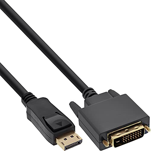 InLine 17111 DisplayPort zu DVI Konverter Kabel, schwarz, 1m von InLine