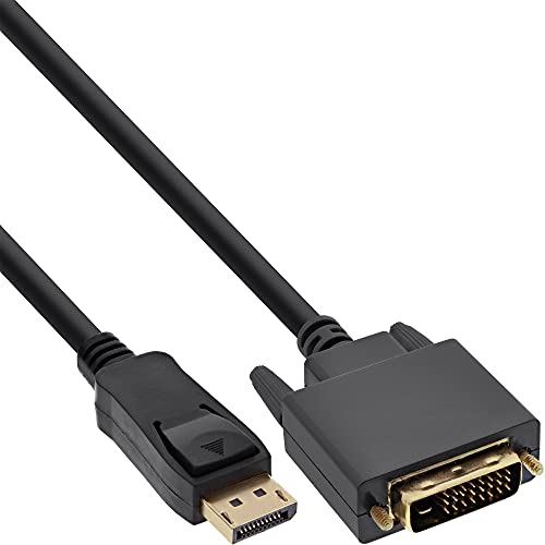 InLine 17112 DisplayPort zu DVI Konverter Kabel, schwarz, 2m von InLine