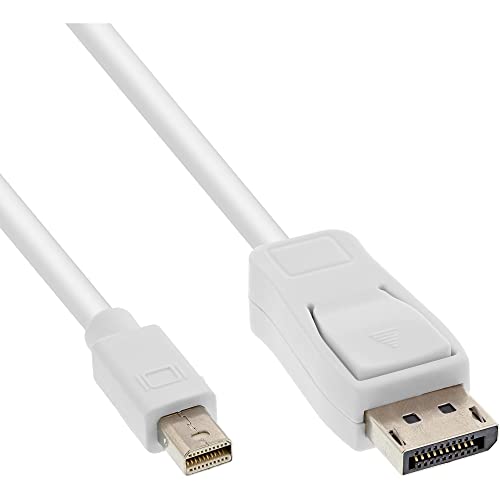 InLine 17134 Mini DisplayPort zu DisplayPort Kabel, weiß, 1,5m von InLine