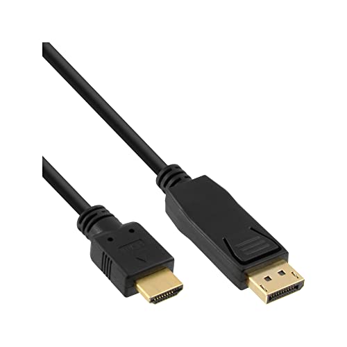 InLine 17182 DisplayPort zu HDMI Konverter Kabel, schwarz, 2m von InLine