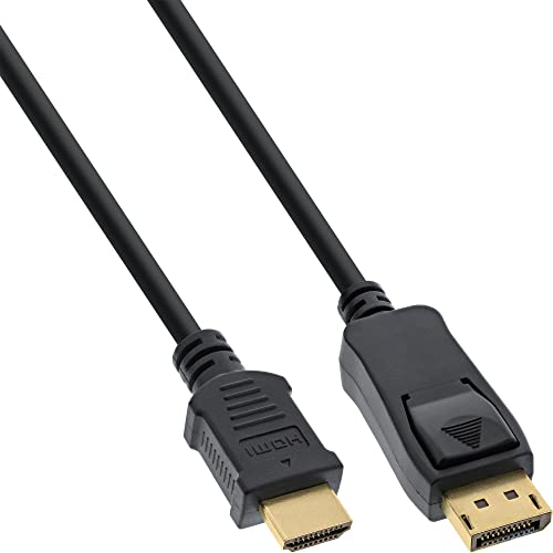 InLine 17184 DisplayPort zu HDMI Konverter Kabel, schwarz, 1,5m von InLine
