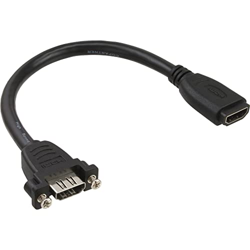 InLine 17500S HDMI Adapterkabel zum Einbau, HDMI A Buchse/Buchse, 0,6m von InLine