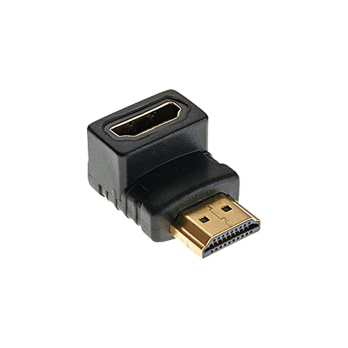 InLine 17600H HDMI Adapter, Stecker / Buchse, gewinkelt unten, vergoldete Kontakte, 4K2K kompatibel von InLine