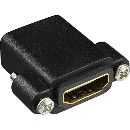 InLine 17600N HDMI Adapter zum Einbau mit Gewinde, HDMI A Buchse/Buchse, vergoldete Kontakte, 4K2K kompatibel von InLine