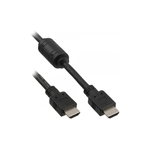 InLine 17605 HDMI Kabel, HDMI-High Speed, Stecker / Stecker, schwarz, mit Ferrit, 5m von InLine
