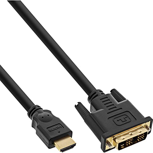 InLine 17658P HDMI-DVI Kabel, vergoldete Kontakte, HDMI Stecker auf DVI 18+1 Stecker, 0,3m InLine 17658P HDMI-DVI Kabel, vergoldete Kontakte, HDMI Stecker auf DVI 18+1 Stecker, 0,3m von InLine