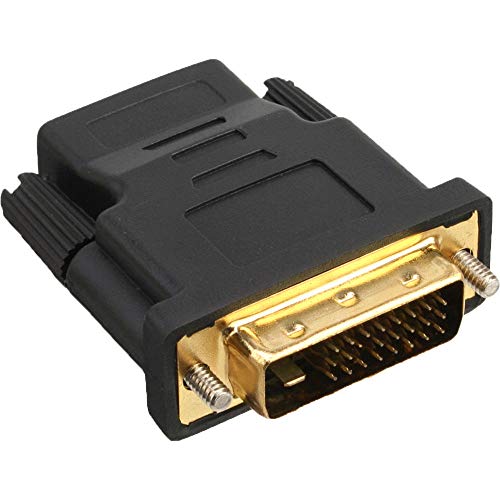 InLine 17660P HDMI-DVI Adapter, HDMI Buchse auf DVI Stecker, vergoldete Kontakte, 4K2K kompatibel von InLine
