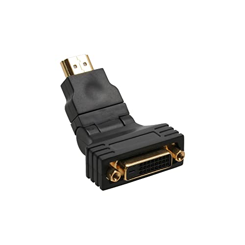 InLine 17670W HDMI-DVI Adapter, 19pol St auf 24+1 Bu, mit 180° Winkel, vergoldete Kontakte von InLine