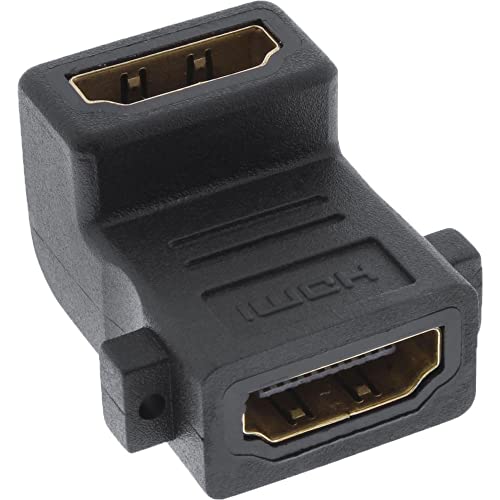 InLine 17692W HDMI Adapter zum Einbau mit Gewinde, HDMI A Buchse/Buchse, gewinkelt, 4K2K kompatibel, vergoldete Kontakte InLine 17692W HDMI Adapter zum Einbau mit Gewinde, HDMI A Buchse/Buchse, gewinkelt, 4K2K kompatibel, vergoldete Kontakte von InLine
