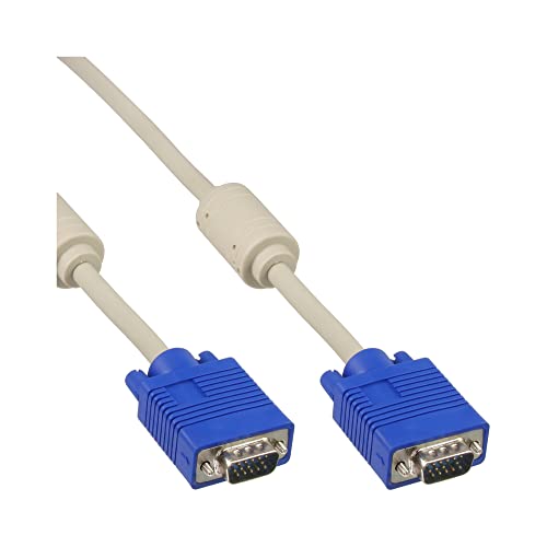 InLine 17717 S-VGA Kabel, 15pol HD Stecker / Stecker, beige, 10m von InLine