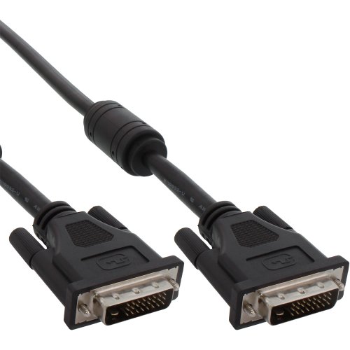 InLine 17775 DVI-D Kabel, digital 24+1 Stecker / Stecker, Dual Link, 2 Ferrite, 5m von InLine
