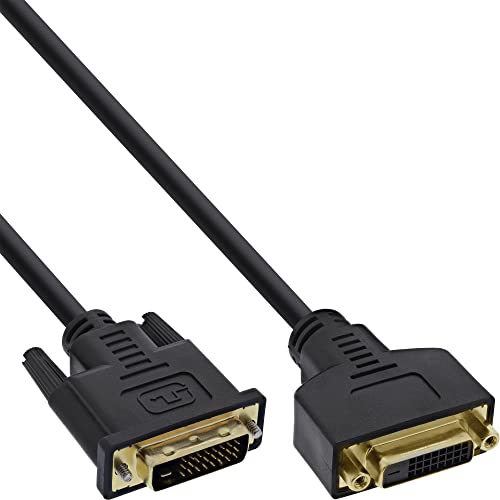 InLine 17776P Premium DVI-D Verlängerung Kabel (24+1-polig Stecker auf Buchse, 5m) von InLine