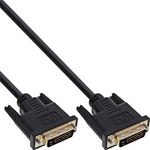 InLine 17777P DVI-D Anschlusskabel Premium, digital 24+1 Stecker / Stecker, Dual Link, 15m von InLine