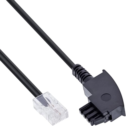 InLine 18503 TAE-F Kabel für DSL-Router, TAE-F Stecker an RJ45 8P2C, 3m von InLine