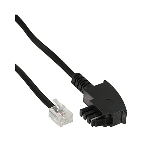 InLine 18919 TAE-F Kabel, für Telekom/Siemens-Geräte, TAE-F Stecker an RJ11 Stecker, 6m von InLine