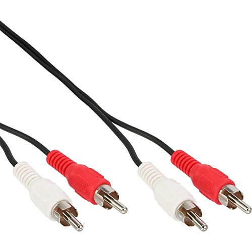 InLine 20 m 2 x RCA M/M 20 M 2 x RCA Schwarz, Rot, Weiß Audio-Kabel – Audio-Kabel (20 m, 2 x RCA, Schwarz, Rot, Weiß, Male Connector/Male Connector, Nickel) von InLine