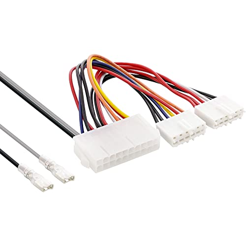 InLine 26641S Stromadapter intern, 20pol ATX-NT zu P8/P9 AT-Mainboard + Schalter, 0,2/0,8m von InLine