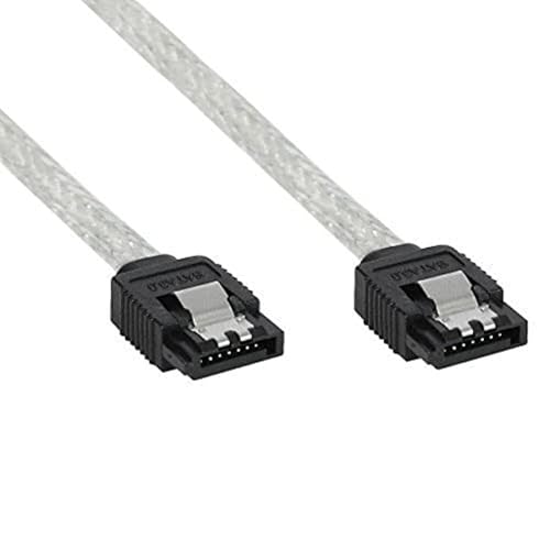 InLine 27305R SATA 6Gb/s Kabel rund, mit Lasche, 0,5m von InLine