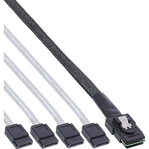 InLine 27610C SAS Anschlusskabel, Mini SAS SFF8087 an 4x SATA, Crossover, OCF, 0,5m InLine 27610C SAS Anschlusskabel, Mini SAS SFF8087 an 4x SATA, Crossover, OCF, 0,5m von InLine