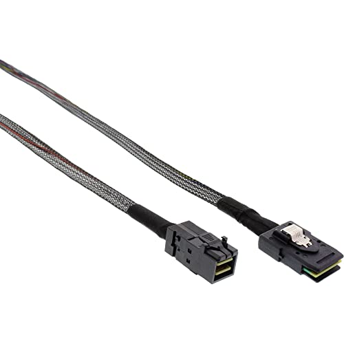 InLine 27628A Mini-SAS HD Kabel, SFF-8643 zu SFF-8087, mit Sideband, 0,5m von InLine