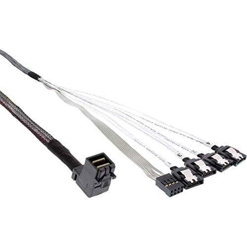 InLine 27631A Mini SAS HD Kabel, SFF-8643 gewinkelt zu 4x SATA + Sideband, 0,5m InLine 27631A Mini SAS HD Kabel, SFF-8643 gewinkelt zu 4x SATA + Sideband, 0,5m von InLine