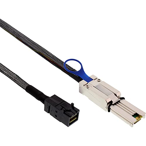 InLine 27636B Mini SAS HD Kabel, SFF-8643 zu SFF-8088, 1m von InLine
