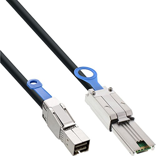 InLine 27639A externes Mini SAS HD Kabel, SFF-8644 zu SFF-8088, 6Gb/s, 0,5m von InLine