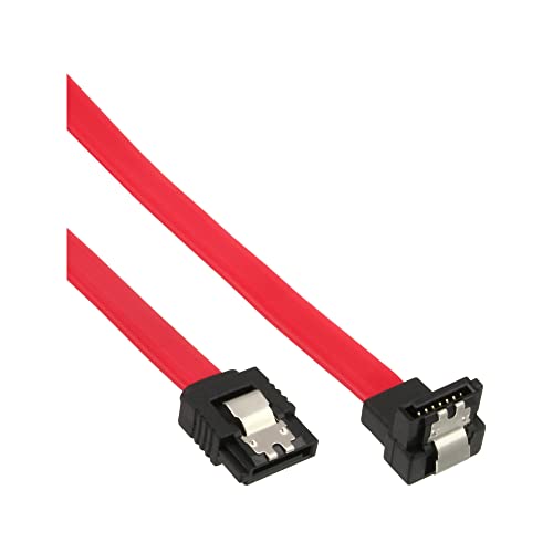 InLine 27701V SATA Anschlusskabel abgewinkelt, mit Sicherheitslasche, 0,15m von InLine