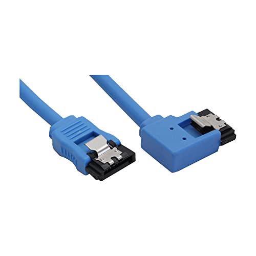 InLine 27705L SATA 6Gb/s Anschlusskabel rund, abgewinkelt links, blau, mit Lasche, 0,5m InLine 27705L SATA 6Gb/s Anschlusskabel rund, abgewinkelt links, blau, mit Lasche, 0,5m von InLine