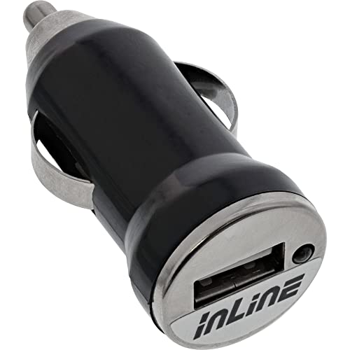 InLine 31502K USB KFZ Ladegerät Stromadapter, 12/24VDC zu 5V DC/1A, Mini von InLine