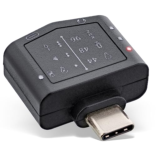 InLine 33054B Mini USB-C 96KHz Hi-Res Audio Adapter mit PD, USB-C zu 3,5mm Buchse + USB-C Buchse von InLine