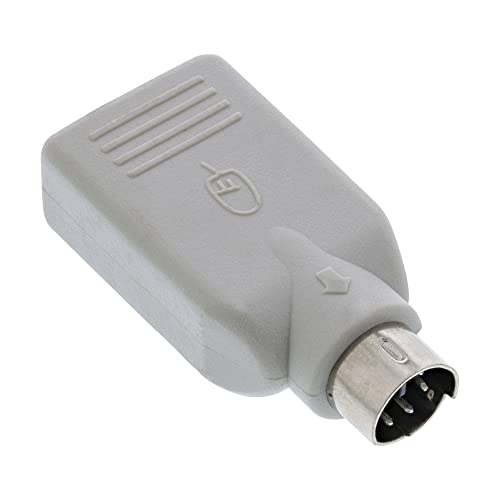InLine 33103 USB PS/2 Adapter, USB Buchse A auf PS/2 Stecker von InLine