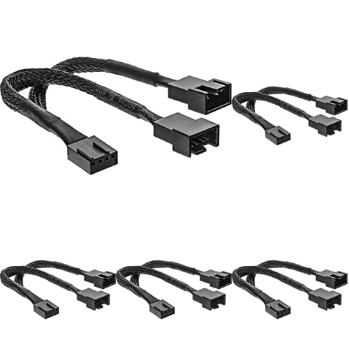InLine 33328Y Y-Kabel für Lüfter PWM, 4pol Molex 1 Stecker / 2 Buchse, 0,15m, 5er Pack von InLine