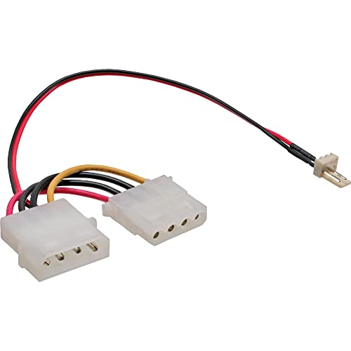 InLine 33344A Lüfter Adapterkabel, 3pol Lüfter an 4pol Netzteil 12V, 0,3m InLine 33344A Lüfter Adapterkabel, 3pol Lüfter an 4pol Netzteil 12V, 0,3m von InLine
