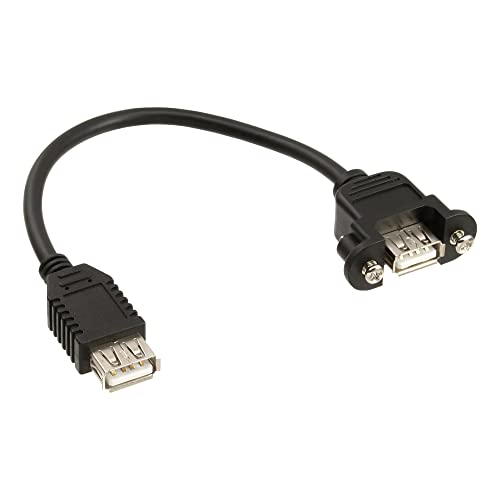InLine 33441D USB 2.0 Adapterkabel, Buchse A auf Einbaubuchse A, 0,2m von InLine