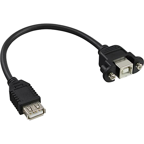 InLine 33441F USB 2.0 Adapterkabel, Buchse A auf Einbaubuchse B, 0,2m von InLine