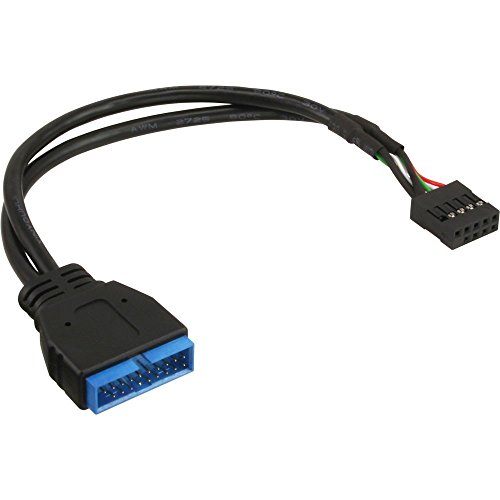 InLine 33449B USB 2.0 auf 3.0 Adapterkabel intern Mainboard 0,15m von InLine