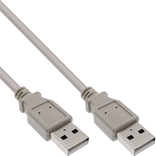 InLine 34318H USB 2.0 Kabel, A an A, beige, 2m von InLine