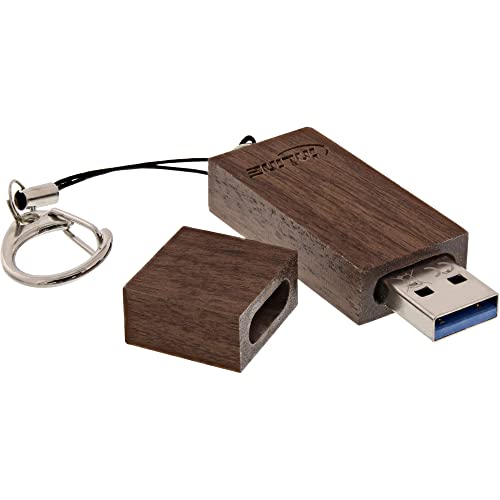 InLine 35061W Woodstick USB 3.0 Speicherstick, Walnuss, 8GB Holz von InLine