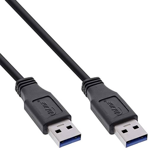 InLine 35220 USB 3.0 Kabel, A an A, schwarz, 2m von InLine