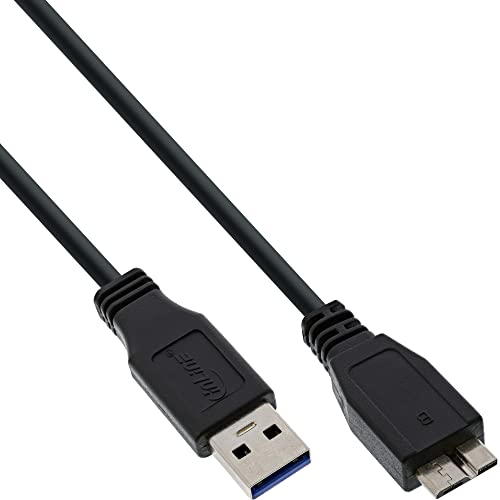 InLine 35405 USB 3.0 Kabel, A an Micro B, schwarz, 0,5m, 1 Stück InLine 35405 USB 3.0 Kabel, A an Micro B, schwarz, 0,5m, 1 Stück von InLine