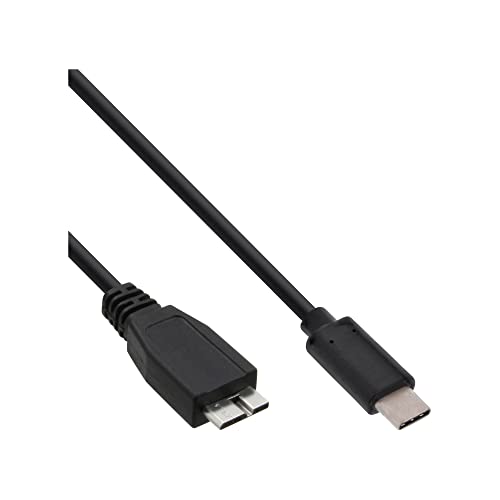 InLine 35722 USB 3.1 Kabel, USB Typ-C Stecker an Micro-B Stecker, schwarz, 2m InLine 35722 USB 3.1 Kabel, USB Typ-C Stecker an Micro-B Stecker, schwarz, 2m von InLine