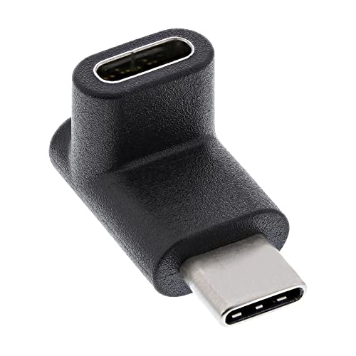InLine 35807 USB 3.1 Adapter, USB Typ-C Stecker an C Buchse, oben/unten gewinkelt (Gen.2) von InLine