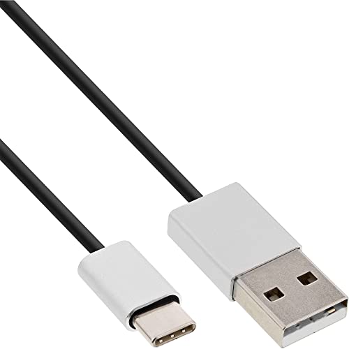 InLine 35836 USB 2.0 Kabel, USB Typ-C Stecker an A Stecker, schwarz/Alu, flexibel, 0.5m InLine 35836 USB 2.0 Kabel, USB Typ-C Stecker an A Stecker, schwarz/Alu, flexibel, 0.5m von InLine