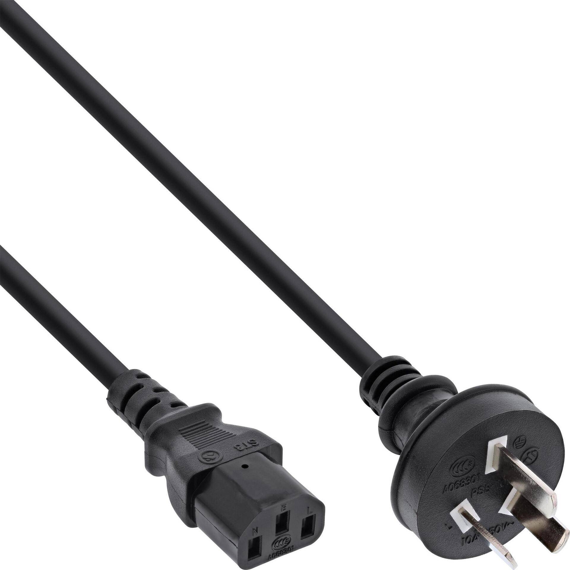 InLine 35er Bulk-Pack Netzkabel Netzstecker China auf Kaltgerätestecker C13 1 - Kabel - Strom/Netzteil - 1,8 m - 3-polig (B-16652F) von InLine