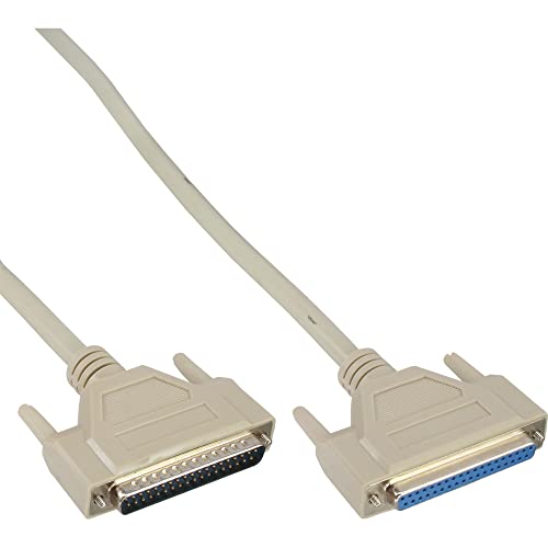 InLine 37537 Serielle Verlängerung, 37pol Stecker / Buchse, 1:1 belegt, 2m InLine 37537 Serielle Verlängerung, 37pol Stecker / Buchse, 1:1 belegt, 2m von InLine